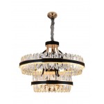 Hanging Lamp For Dinning Room Creative Circle Lamp Crystal Iron Chandelier Lamp