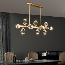 Creative Personality Restaurant Luxury Simple Style Diamond Crystal Chandelier Lamp 