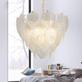 Wedding decoration romantic living room bedroom Glass blade Chandelier Lamp