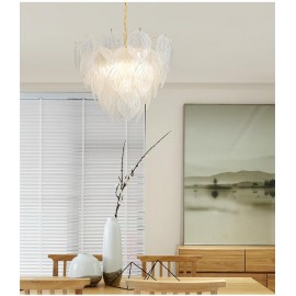 Wedding decoration romantic living room bedroom Glass blade Chandelier Lamp