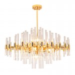 Classical Round Luxury Pendant Lights For Villa Decoration LED Crystal Chandelier Lamp