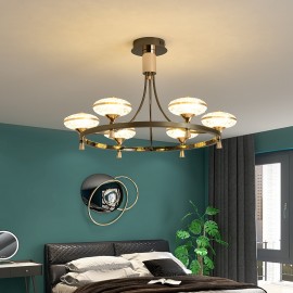 Northern Europe Pendant Lights Glass Golden LED Modern Chandelier Lamp