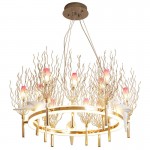 American modern luxury villa hotel lighting water drop Modern Flower Chandelier