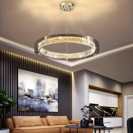 Nordic Luxury Ring Hotel Living Room Ceiling Light Pendant Modern LED Chandelier Lamps