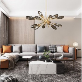 Dining room bedroom astral sputnik modern gold hanging light Nordic G9 LED Chandelier Lamp