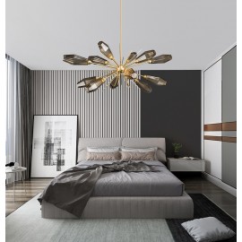 Dining room bedroom astral sputnik modern gold hanging light Nordic G9 LED Chandelier Lamp