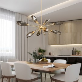 Dining room bedroom astral sputnik modern gold hanging light Nordic G9 LED Chandelier Lamp