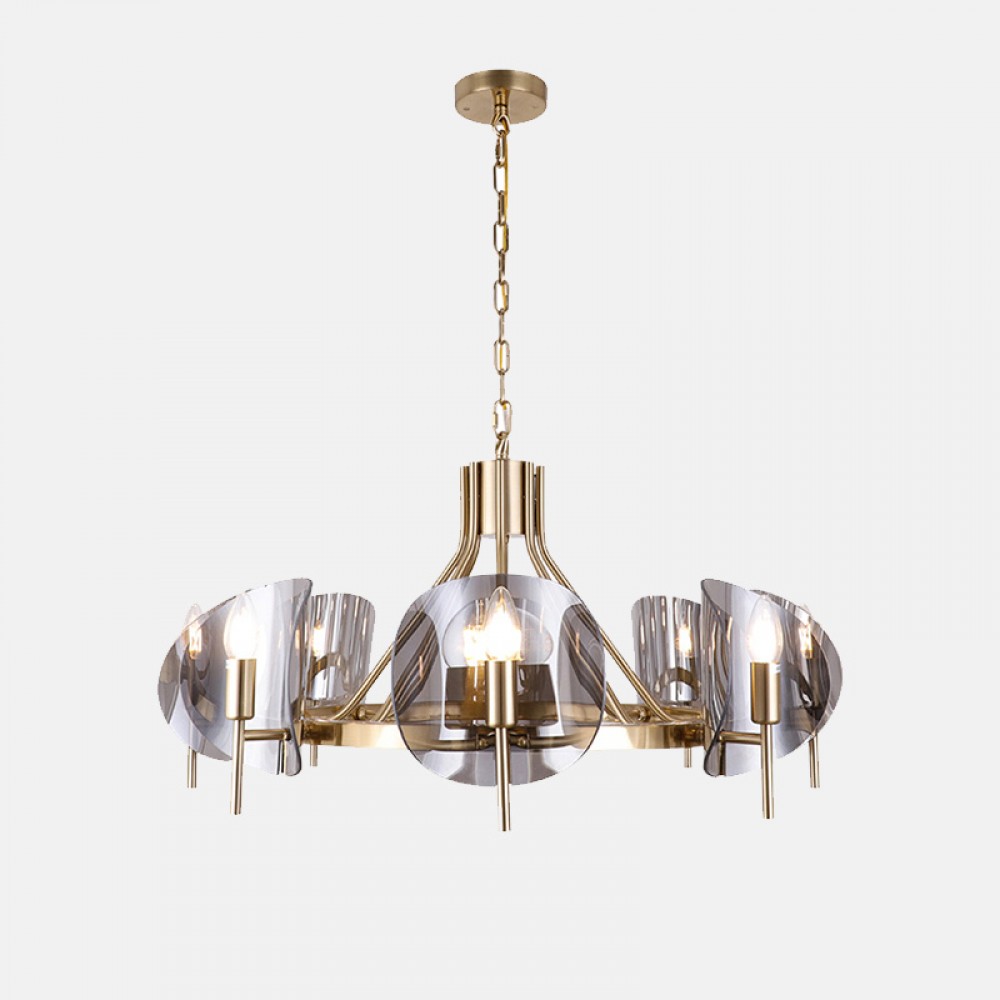 Luxury Room Chandeliers Metal Glass Designer Dining Room Nordic Modern Chandelier Lamp