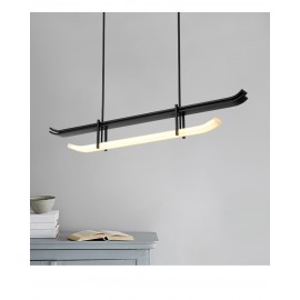 Kitchen Dining Designer Gold Rectangle Nordic Modern Nordic Pendant LED Lamp