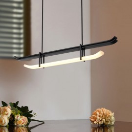 Kitchen Dining Designer Gold Rectangle Nordic Modern Nordic Pendant LED Lamp