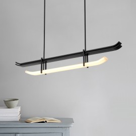 Kitchen Dining Designer Gold Rectangle Nordic Modern Nordic Pendant LED Lamp