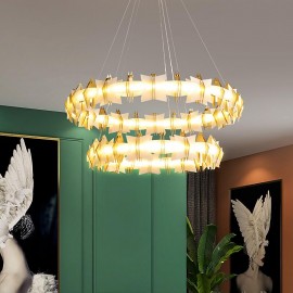 Classic Hotel Living Room Bedroom Modern Luxury Oval Ring Chandelier Lamp