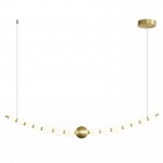 Scandinavian Style Chandelier For Indoor Living Room Pearl Chain LED Chandelier