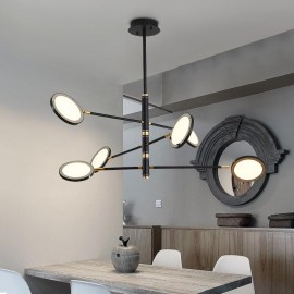 Nordic molecular lights villa home decorative living room Round modern Post Modern Chandelier Lamps