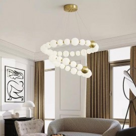 Unique Pearl Design Indoor Decoration Contemporary pearl Style Chandelier Lamp