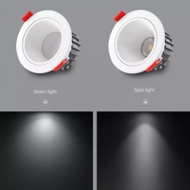 Aluminum Plastic Smart Downlight Indoor Decoration Light COB LED Ceiling Light