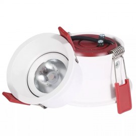 Aluminum Housing Led Recessed Spotlight Adjustable Irradiation Angle COB LED Downlight