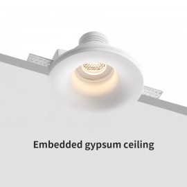 Indoor Ceiling Wall Recessed Downlight 3watt 4watt 6watt Led Gypsum Light