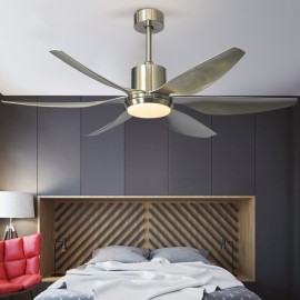 Six leaf Living room American Style LED Fan Lamp