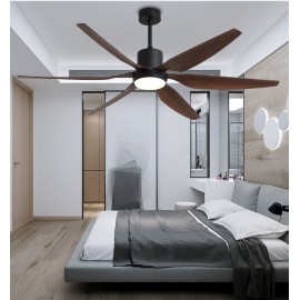 Six leaf Living room American Style LED Fan Lamp