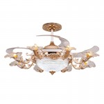 Postmodern European style Chandelier ceiling fan lamp