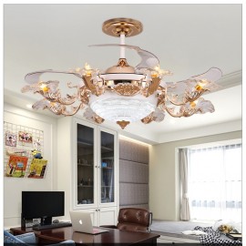 Postmodern European style Chandelier ceiling fan lamp