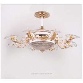 Postmodern European style Chandelier ceiling fan lamp