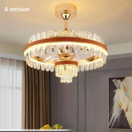 K9 Luxury crystal Chandelier LED Fan Light