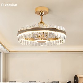 K9 Luxury crystal Chandelier LED Fan Light