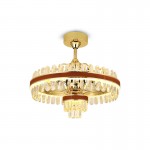 K9 Luxury crystal Chandelier LED Fan Light