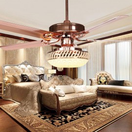 Decorative design Crystal Pendant Fan Lamp