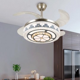 Ceiling Fan Chandelier with Crystal modern fan light