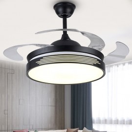 Black color remote control Japan style fan light 