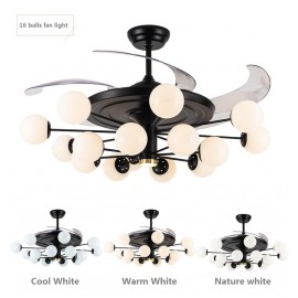 Invisible Fan style Living room LED Chandelier Fan Lamp