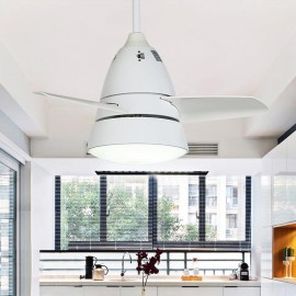 Nordic minimalism style LED Modern Ceiling Fan Light