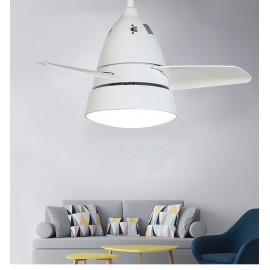 Nordic minimalism style LED Modern Ceiling Fan Light