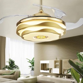 Dinning room decorative design modern LED fan lamp