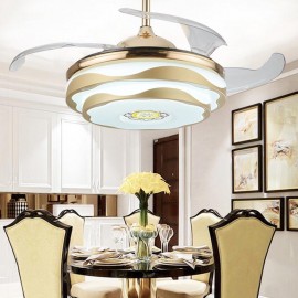 Dinning room decorative design modern LED fan lamp