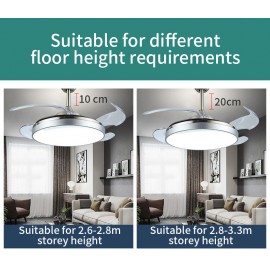 Household chandelier Simple Modern LED Fan Light