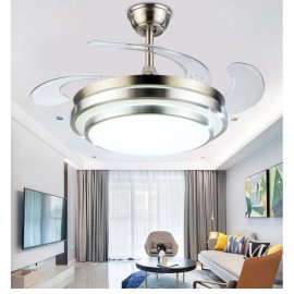 Four blades Tricolor Modern Style Fan Light