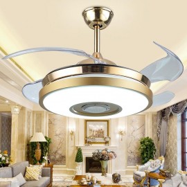 Bluetooth Speaker inside the modern Ceiling Fan Lamp