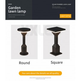 Postmodern design 12W LED garden lamp