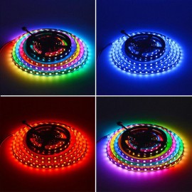 60 LED per meter IC WS2815 Flexible Tape  Addressable Magic RGB LED Strip Light