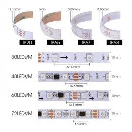 Digital Addressable Tape IC 2811 60 LED per Meter RGB Magic LED Strip Light