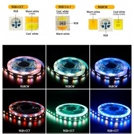 RGB and Warm white and Cool white 5050 LED Strip Light 