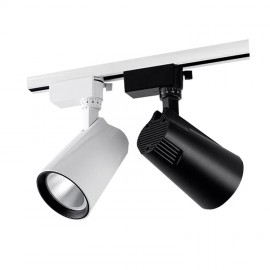 Adjustable Head Black White COB Led Track Spotlight for Shop 20W 40W 30W LED Tracking Light