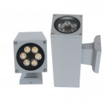 Surface mounted 6W to 18W double head wall lamp