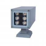 Outdoor surface mounted LED double head wall light