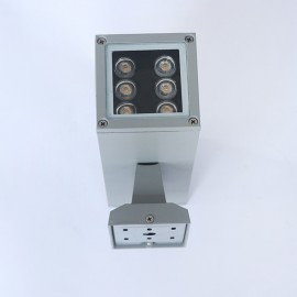 Outdoor surface mounted LED double head wall light