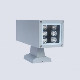 Outdoor surface mounted LED double head wall light